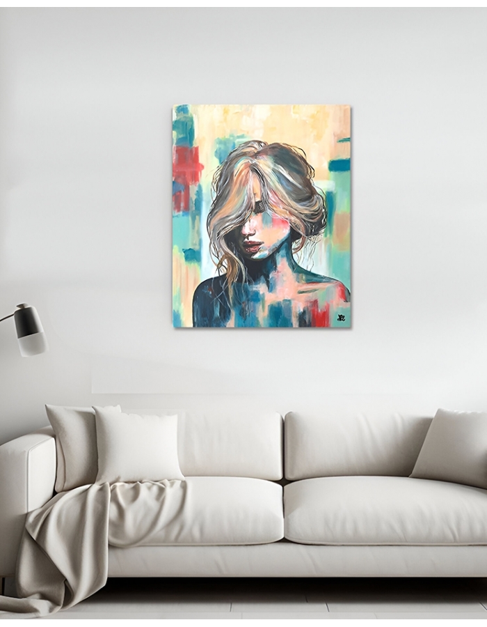 a - Tableaux semi - abstrait - Peinture originale