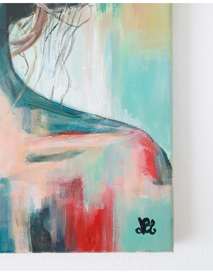a - Tableaux semi - abstrait - Peinture originale