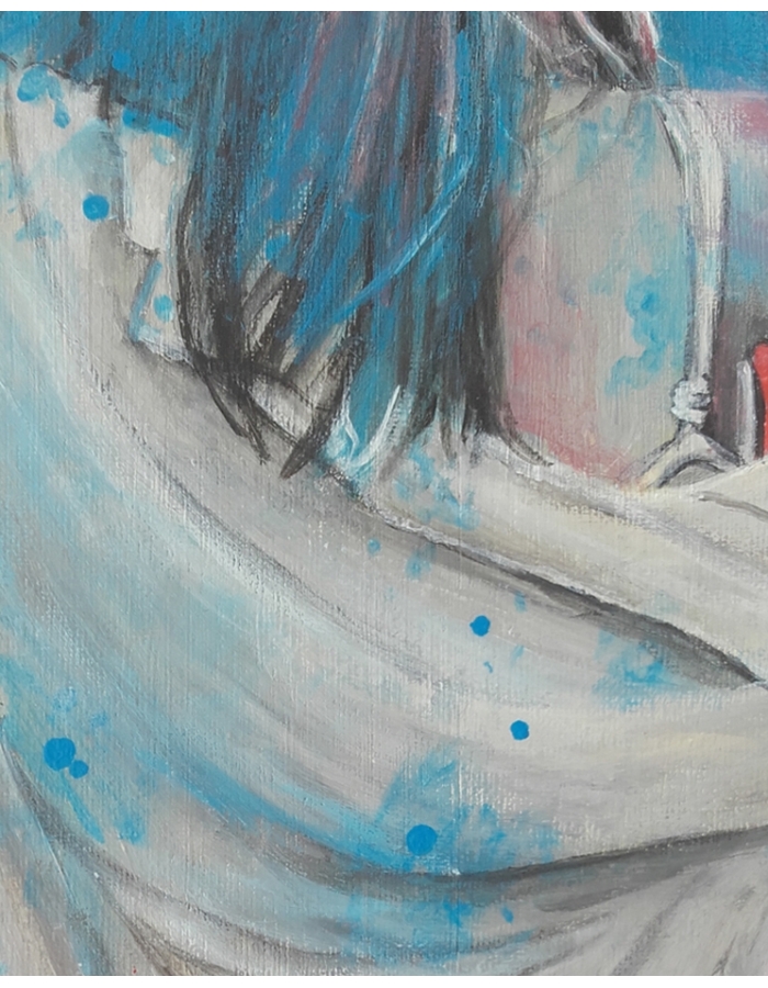 a - Tableaux semi - abstrait - Peinture originale