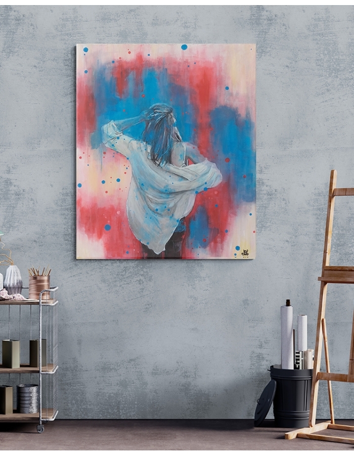 a - Tableaux semi - abstrait - Peinture originale