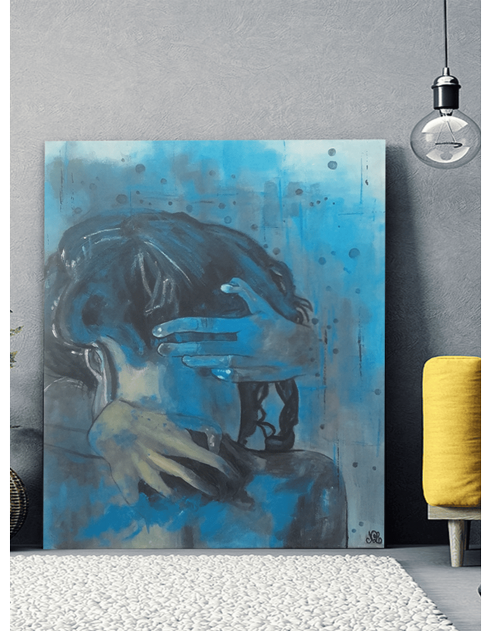a - Tableaux semi - abstrait - Peinture originale