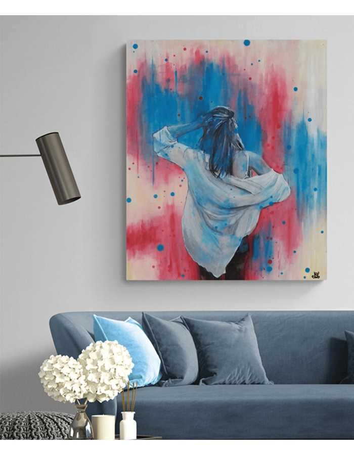 a - Tableaux semi - abstrait - Peinture originale