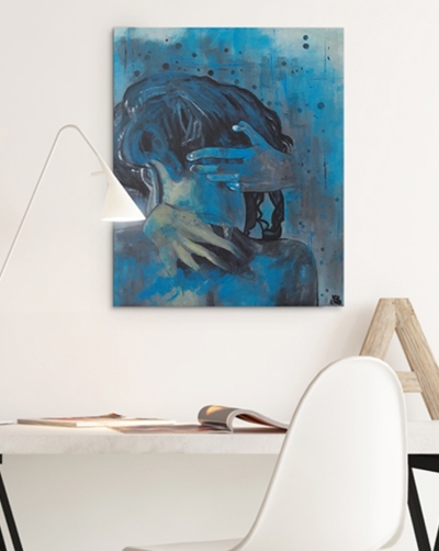 a - Tableaux semi - abstrait - Peinture originale