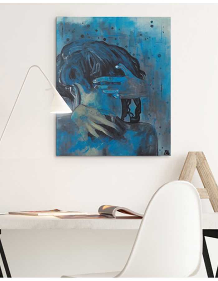 a - Tableaux semi - abstrait - Peinture originale