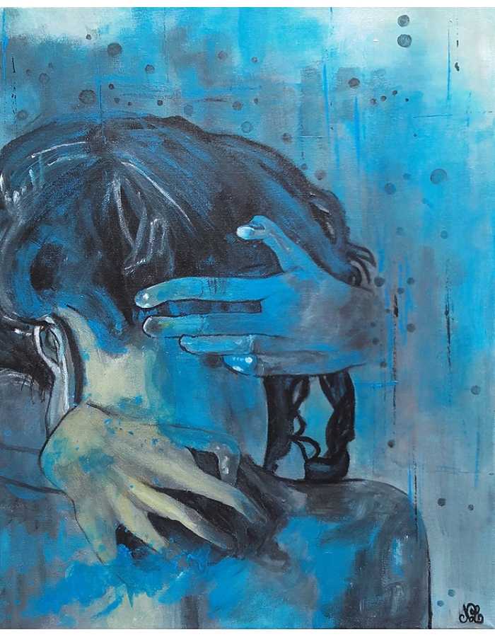 a - Tableaux semi - abstrait - Peinture originale
