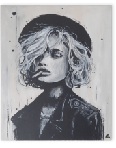 LA REBELLE - Portrait noir et blanc