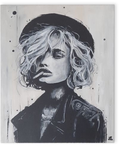 LA REBELLE - Portrait noir et blanc