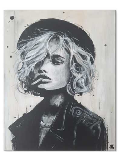 LA REBELLE - Portrait noir et blanc