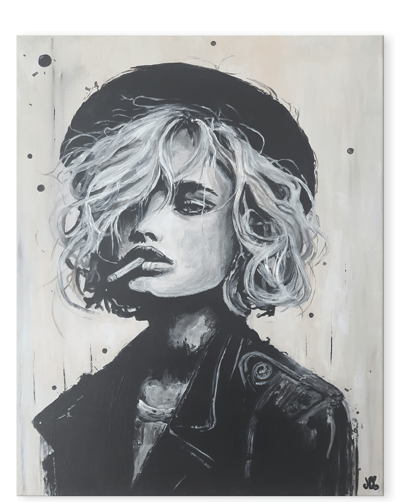 LA REBELLE - Portrait noir et blanc