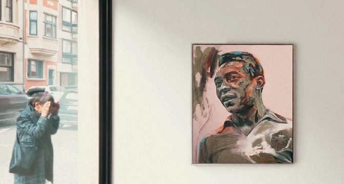 Hopare peint Pelé: le tableau de 520K€ adulé par Mbappé
